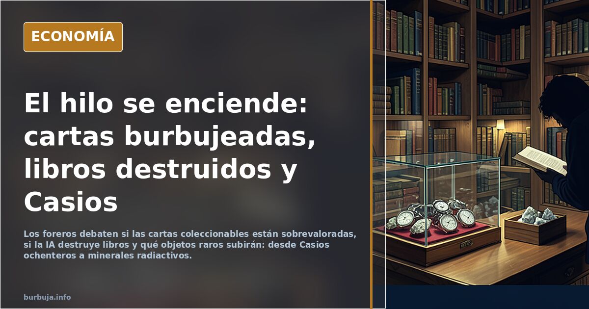 ¿Que "activos" de COLECCIONISMO creeis que van a REVALORIZARSE en el futuro y cuales seran un FAIL como los sellos o las vitolas de puros.......
