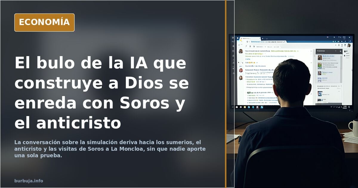 El bulo de la IA que construye a Dios se enreda con Soros y el anticristo