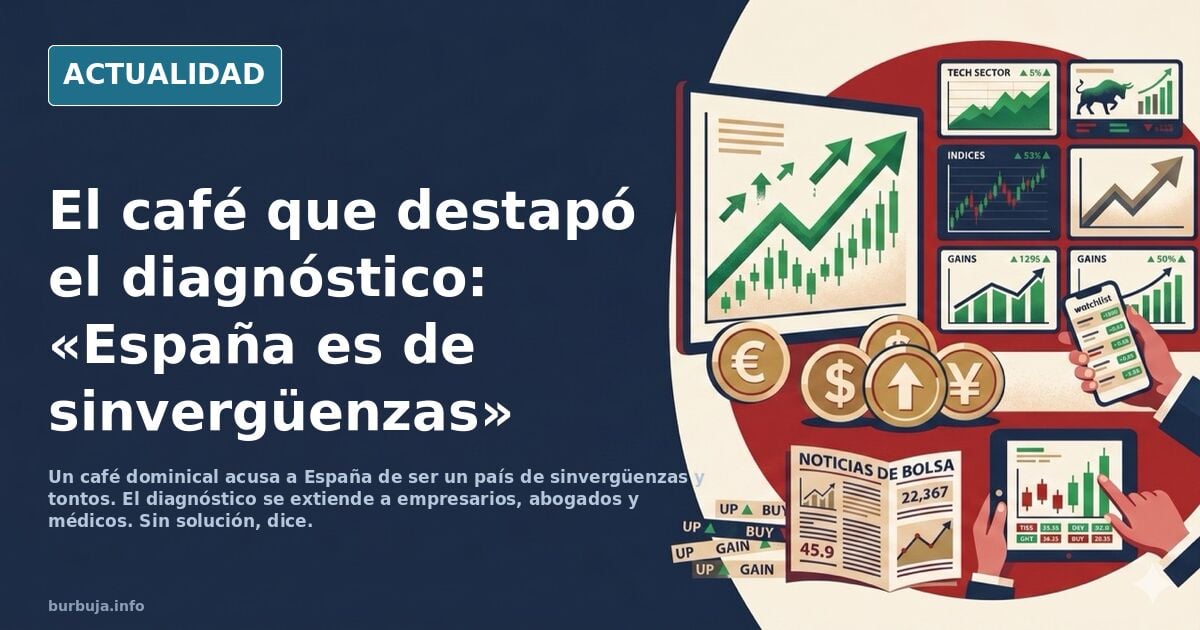 El diagnóstico de un café dominical: «España es un país de sinvergüenzas»