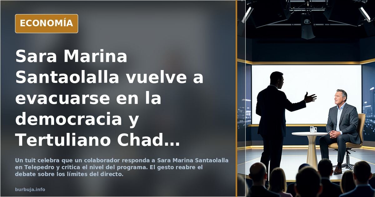 Sara Marina Santaolalla arremete contra la democracia en directo