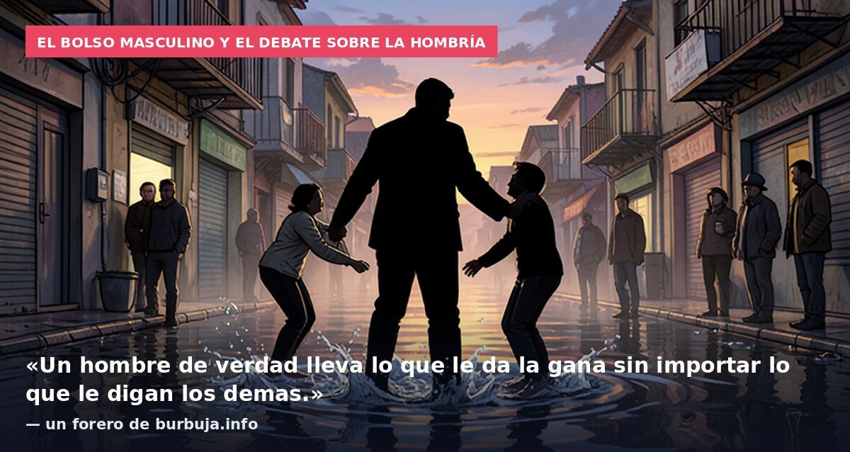 Un hombre de verdad no lleva mochila sino bolso