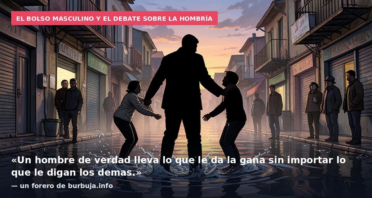 Un hombre de verdad no lleva mochila sino bolso