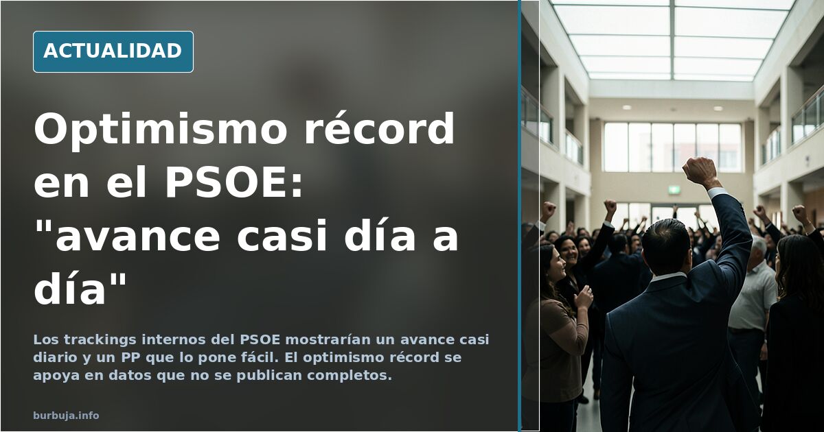 El PSOE y su optimismo récord: encuestas internas y un PP que lo pone fácil