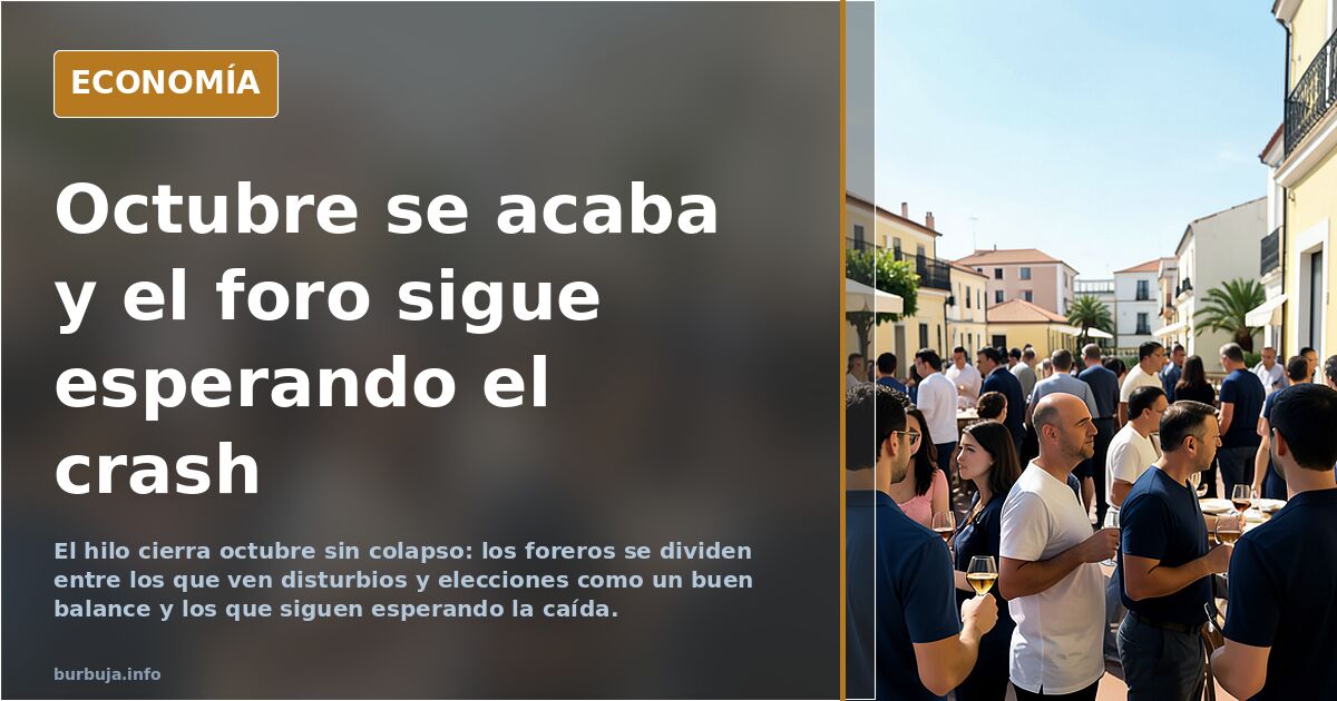 Acaba oztubre y no ha pasado nada