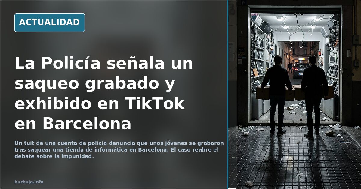Moha y sus amigos se graban en tiktok tras saquear tiendas
