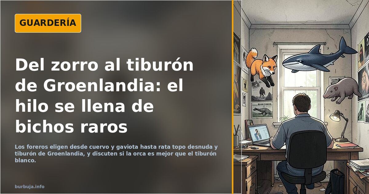 Del zorro al tiburón de Groenlandia: el hilo se llena de bichos raros