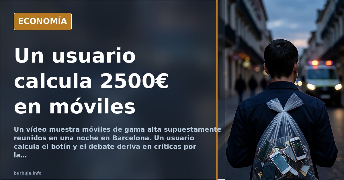 El 'ingeniero' que presume de móviles robados en Barcelona