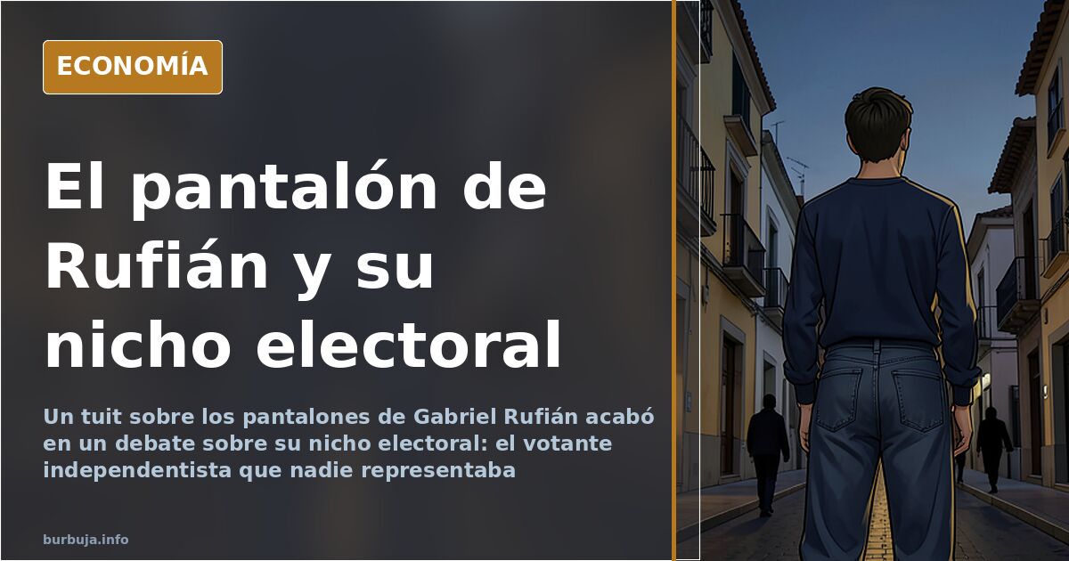 Rufián, pantalones de rapero a los 44 y un nicho electoral