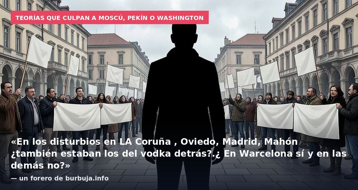 Juanito Soto Ivars nos aclara que los disturbios en Barcelona son obra de Rusia o de China