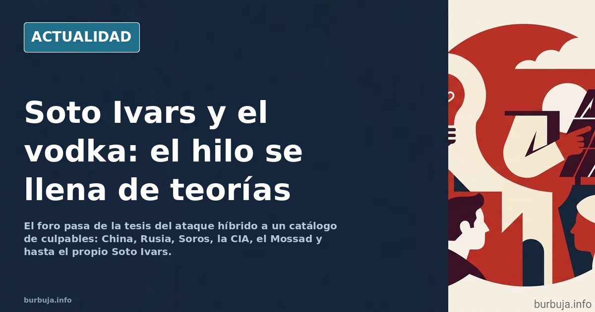 Juanito Soto Ivars nos aclara que los disturbios en Barcelona son obra de Rusia o de China