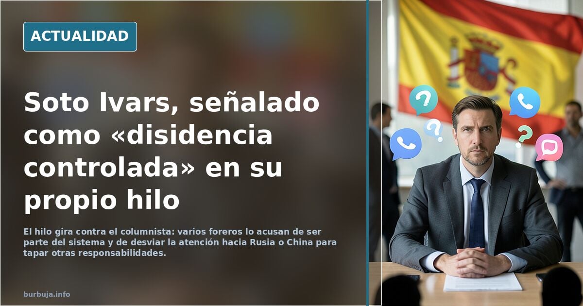 Juanito Soto Ivars nos aclara que los disturbios en Barcelona son obra de Rusia o de China