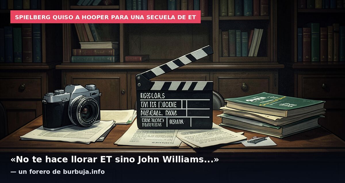 Spielberg quiso a Hooper para una secuela de ET: «No te hace llorar ET sino John Williams...» — un forero de burbuja.info