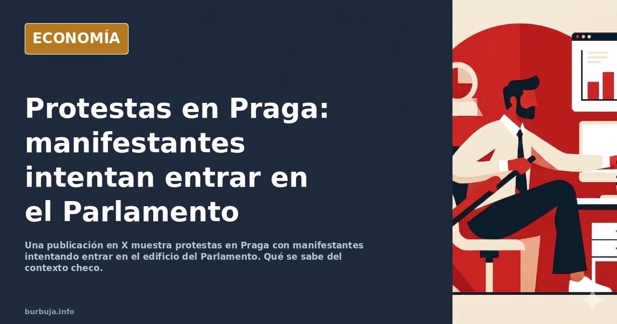 Se está liando parda en PRAGA.