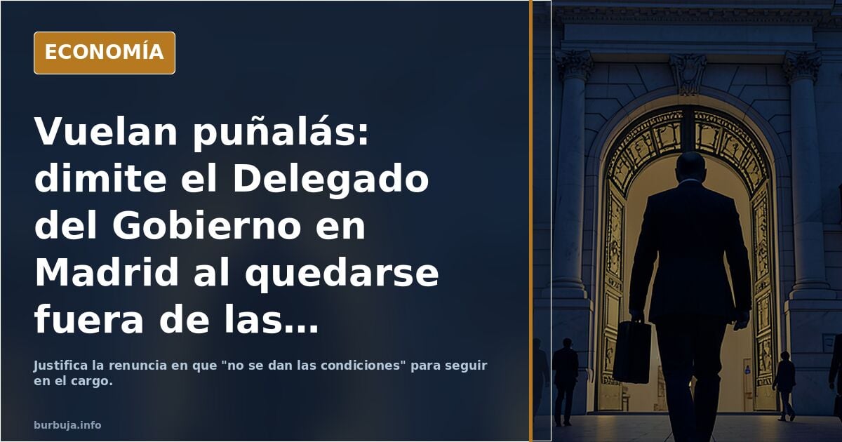 Dimite el delegado del Gobierno en Madrid al quedarse fuera del PSOE