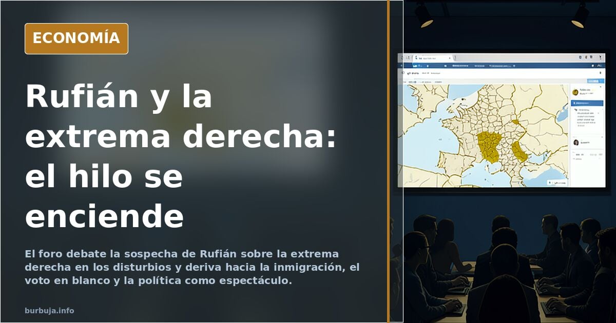 Rufián ve “probable” que detrás de los disturbios de Barcelona esté “la extrema derecha”