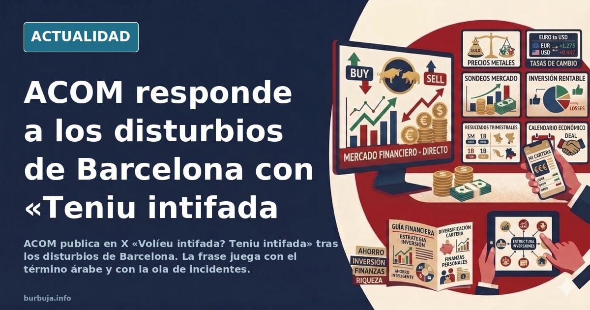 ACOM habla de lo de barcelona