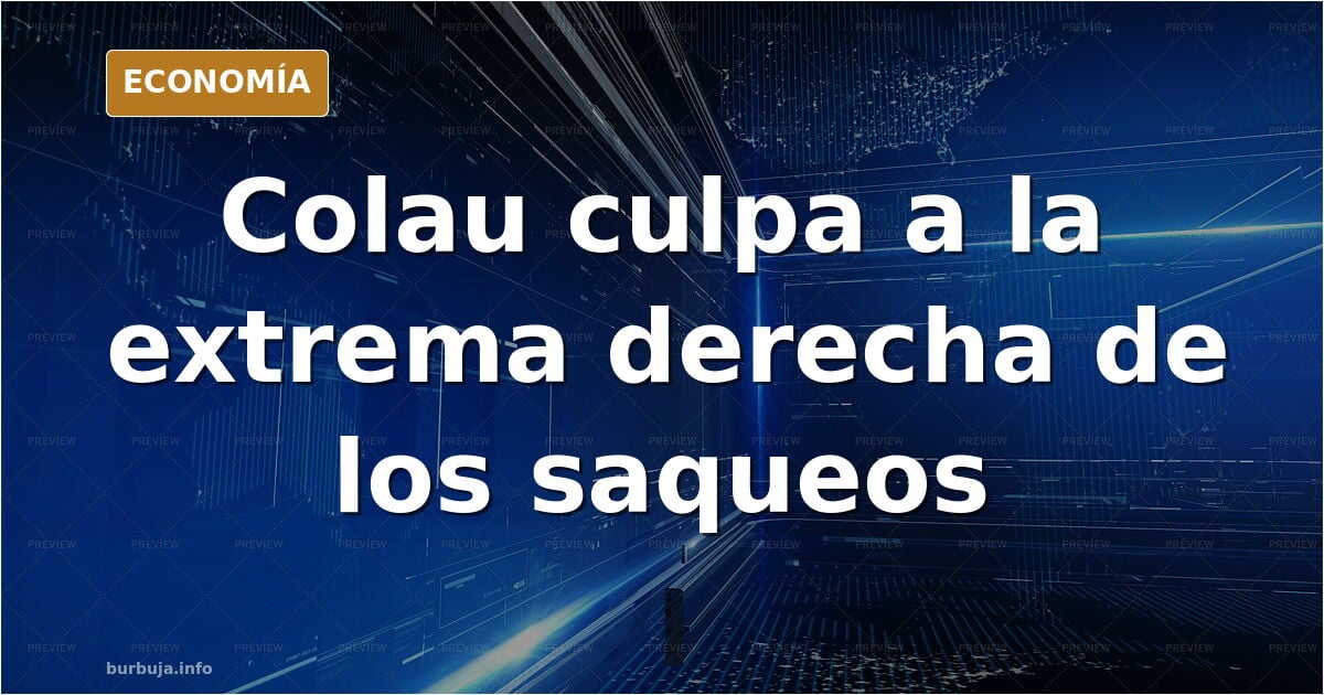 Colau atribuye los saqueos de Barcelona a la extrema derecha