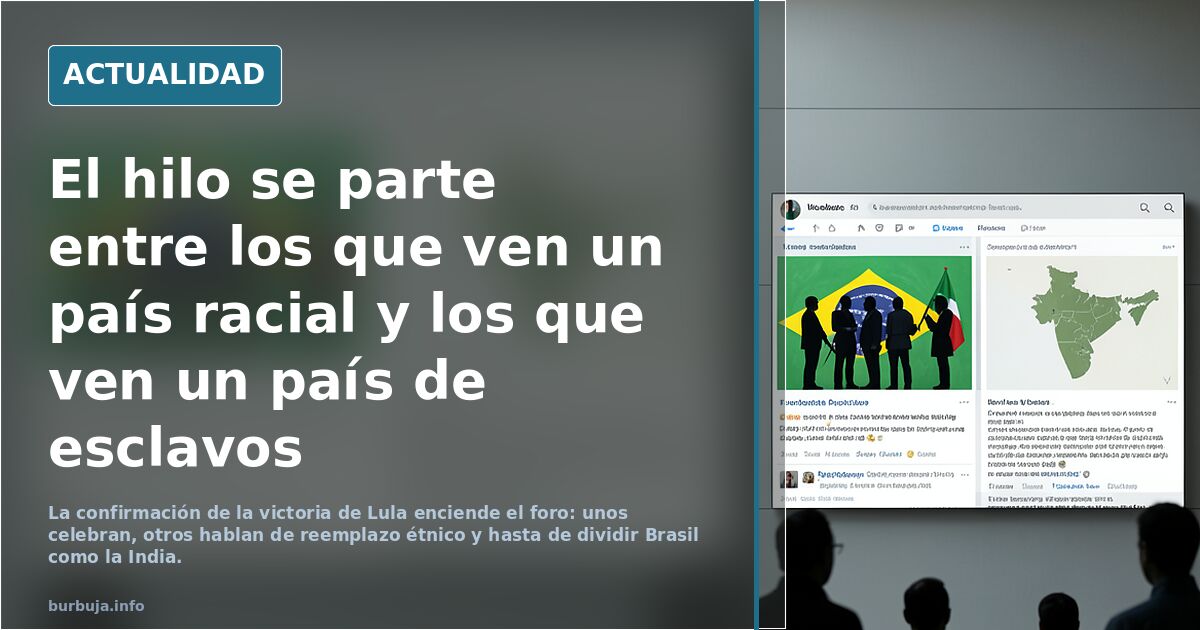 Por qué los blancos votan a Bolsonaro y los negros a Lula
