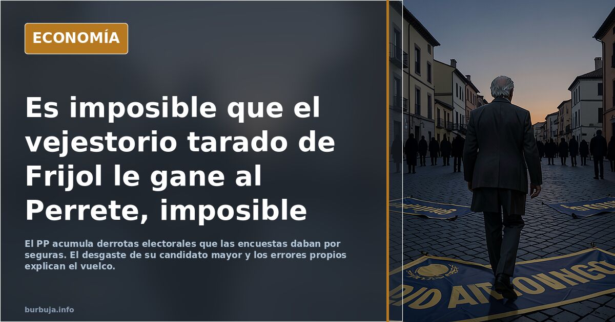 Es imposible que el vejestorio tarado de Frijol le gane al Perrete, imposible