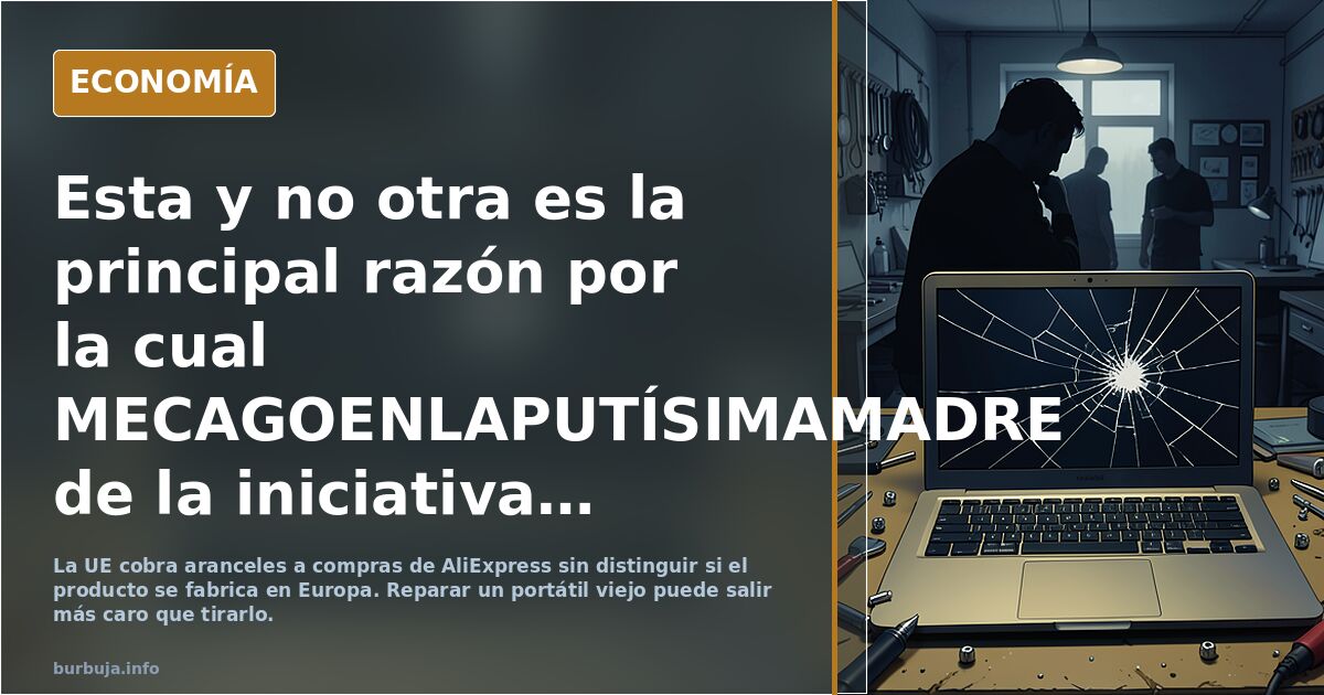 Esta y no otra es la principal razón por la cual MECAGOENLAPUTÍSIMAMADRE de la iniciativa de empezar a cobrar ARANCELES en productos de ALIEXPRESS....