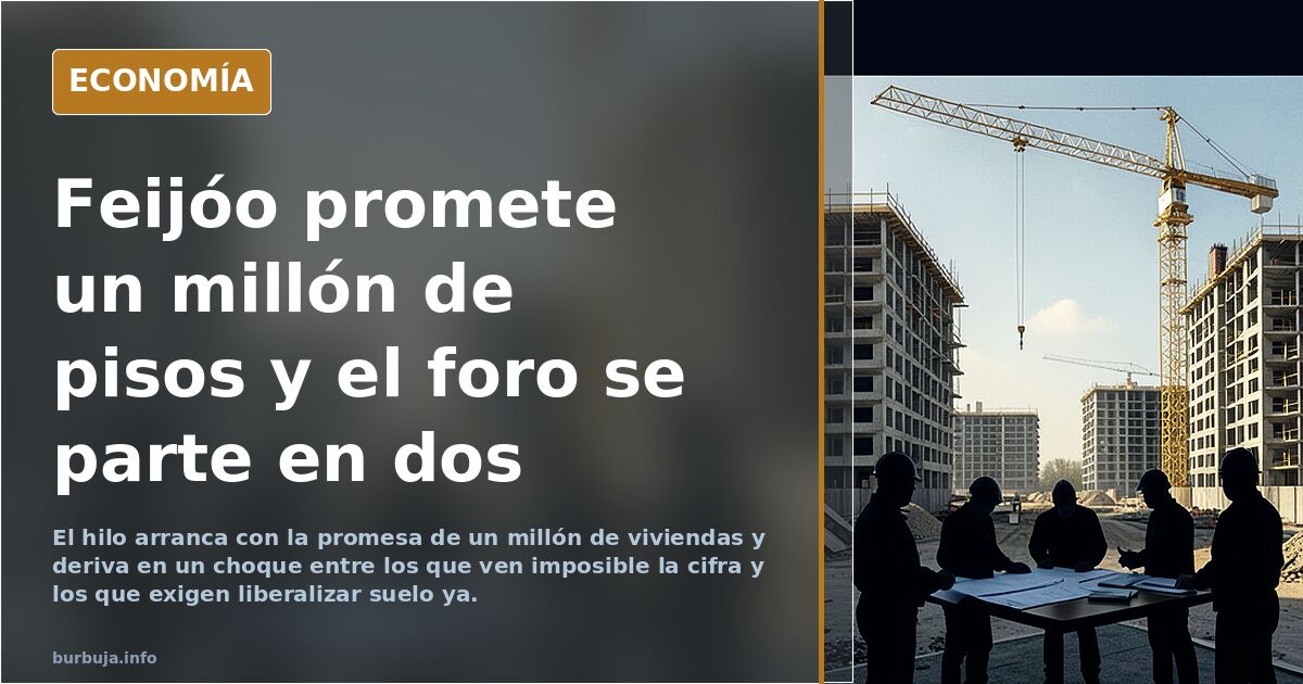 El plan de Fejióo para la vivienda. Buenas intenciones. ¿Pero lo podrá llevar a la práctica?