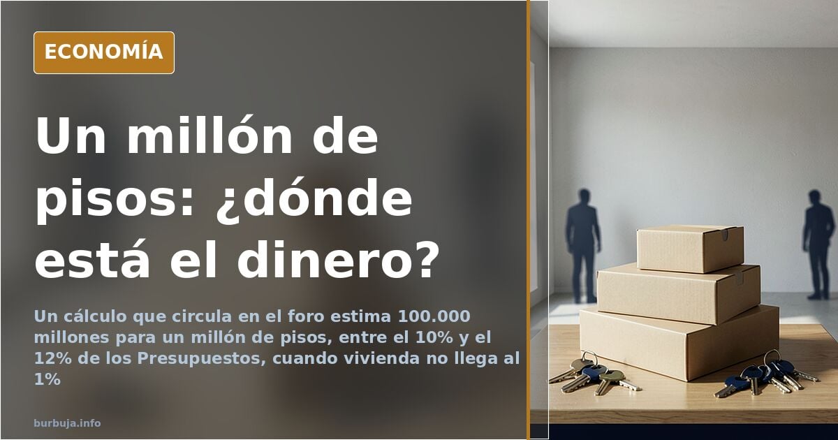 Feijóo promete un millón de viviendas: las cuentas no salen