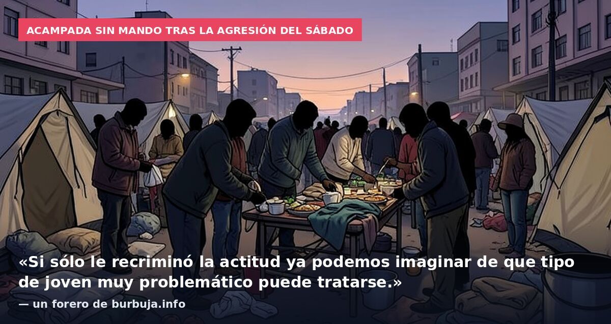 Acampada sin mando tras la agresión del sábado: «Si sólo le recriminó la actitud ya podemos imaginar de que tipo de joven muy problemático puede tratarse.» — un forero de burbuja.info
