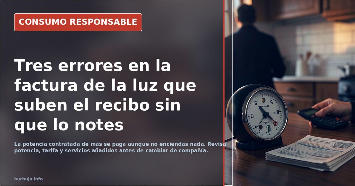 Consultorio de facturas de la luz y el gas: poned vuestros datos y os digo si os están clavando