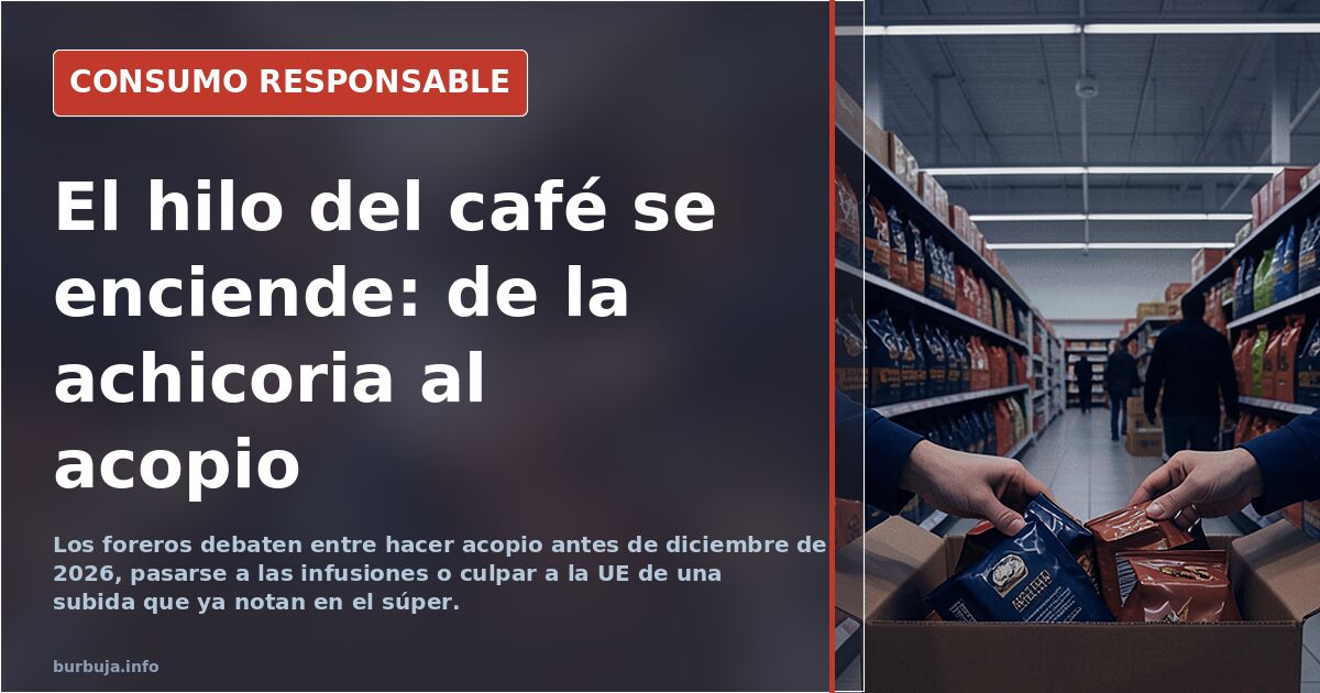 Va a subir el café debido a esta directiva europea el 30 dic 2026
