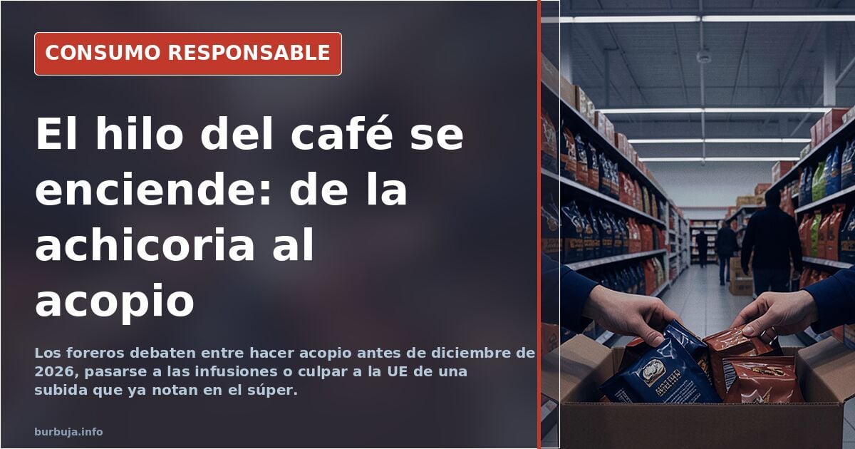 Va a subir el café debido a esta directiva europea el 30 dic 2026