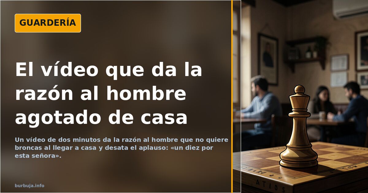 La señora que da la razón al hombre cansado de aguantar «mierdas» en casa