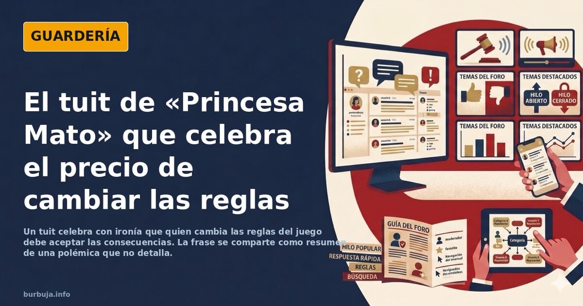 Señora que entiende al forero medio se atreve a decirlo claro