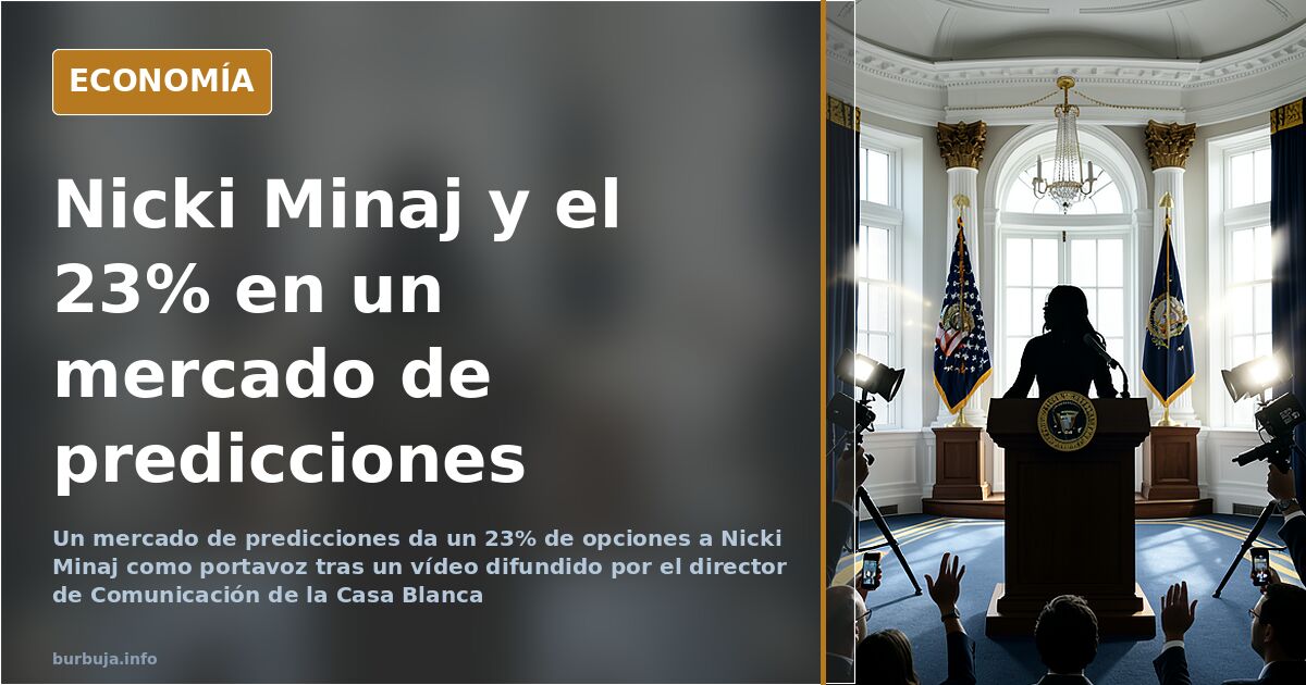 Nicki Minaj, opción para portavoz: 23% en un mercado de apuestas
