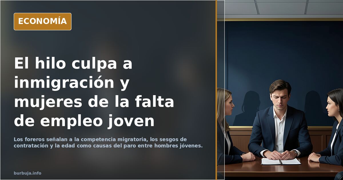 El hilo culpa a inmigración y mujeres de la falta de empleo joven