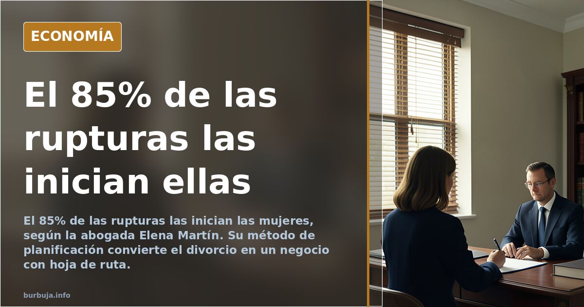 El 85% de los divorcios los inician ellas: el negocio de planificarlos