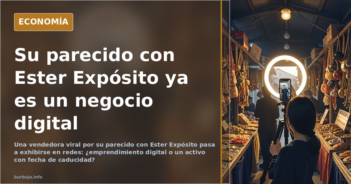 De vender sábanas a monetizar su parecido con Ester Expósito