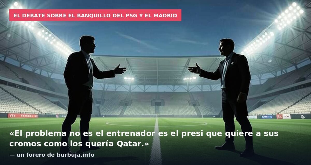 El debate sobre el banquillo del PSG y el Madrid: «El problema no es el entrenador es el presi que quiere a sus cromos como los quería Qatar.» — un forero de burbuja.info