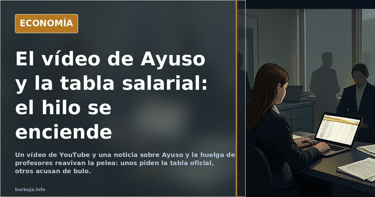Los profesores madrileños se quejan de que 4200 euros al mes es poco