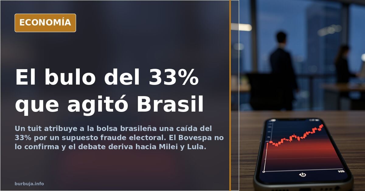 La bolsa brasileña y el desplome del 33% que nunca llegó