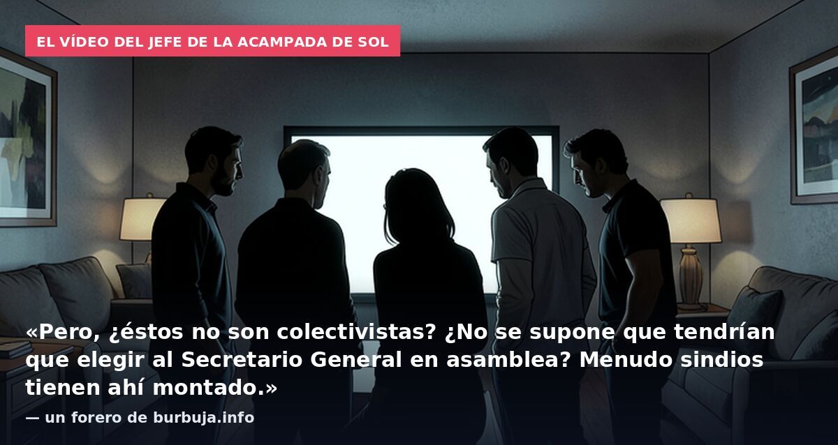 El jefe de la acampada de Sol y su control de acceso a la plaza