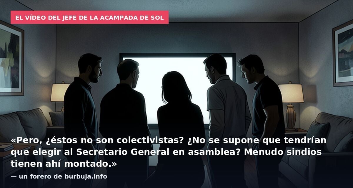 El jefe de la acampada de Sol y su control de acceso a la plaza