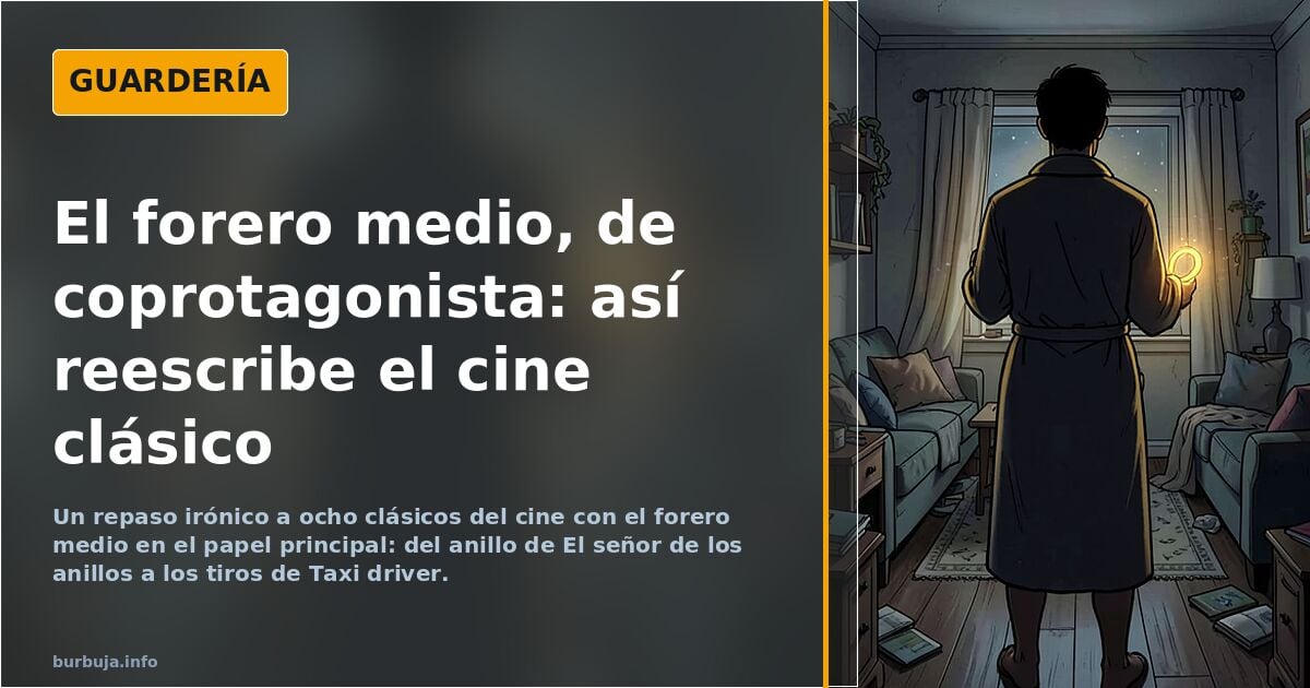 Cómo serían algunas películas clásicas protagonizadas por el forero medio