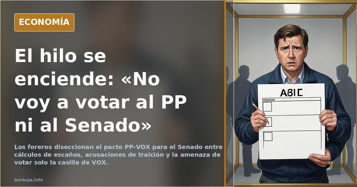 URGENTE Jugada PP y VOX en el senado, comentemos, yo no lo veo o entiendo nada bien, lioso