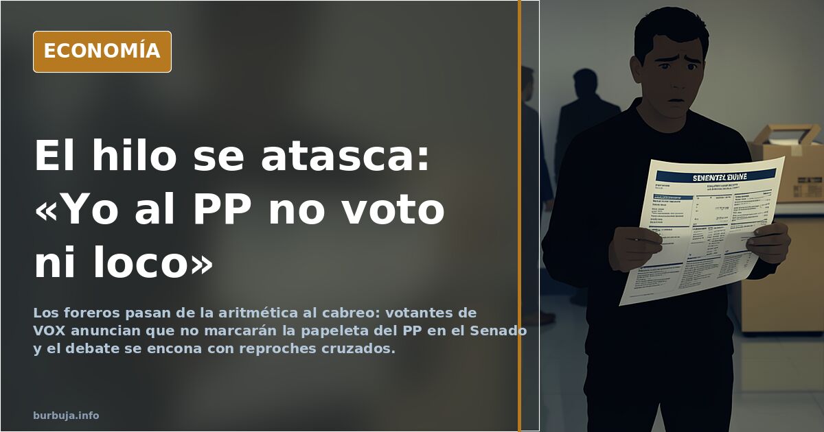 URGENTE  Jugada PP y VOX en el senado, comentemos, yo no lo veo o entiendo nada bien, lioso