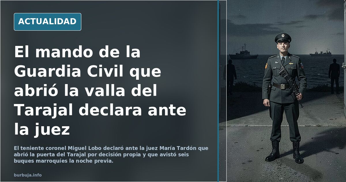 El teniente coronel de la Guardia Civil en Ceuta, Miguel Lobo: Me importan más la seguridad de los Marroquíes que la de los ceutíes.....