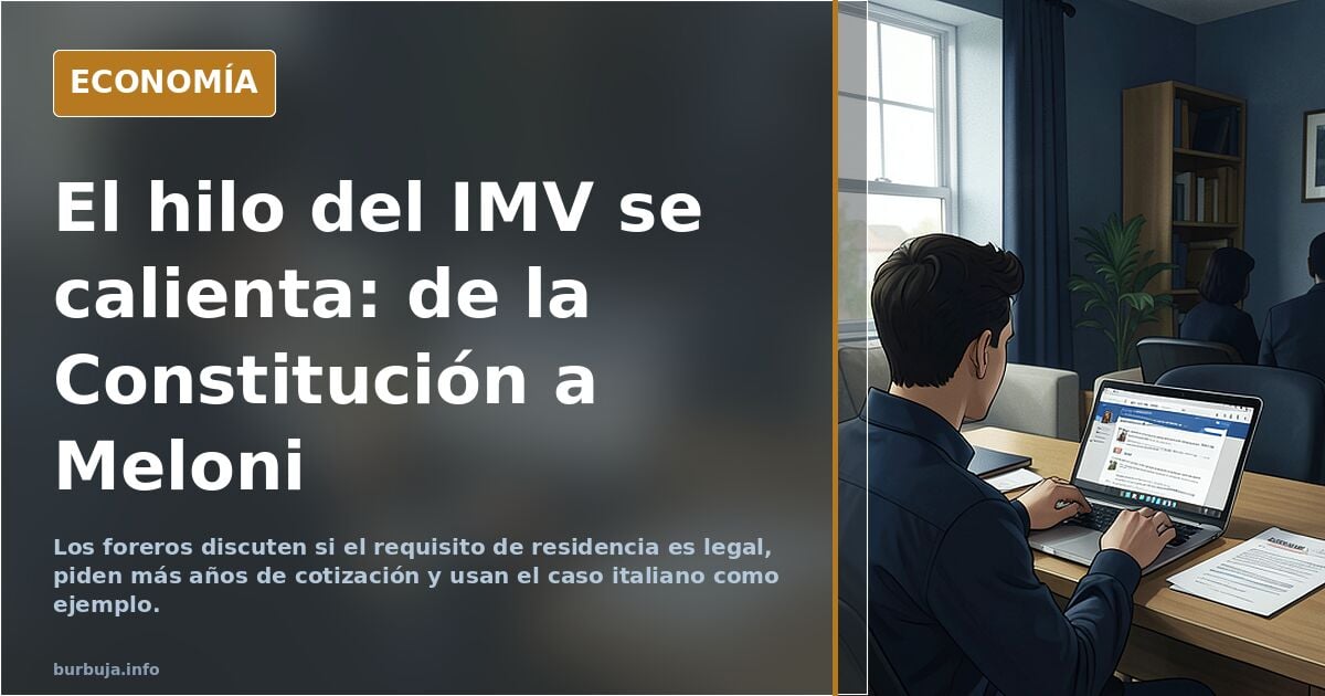 Prioridad nacional de vOx: el IMV para los españoles