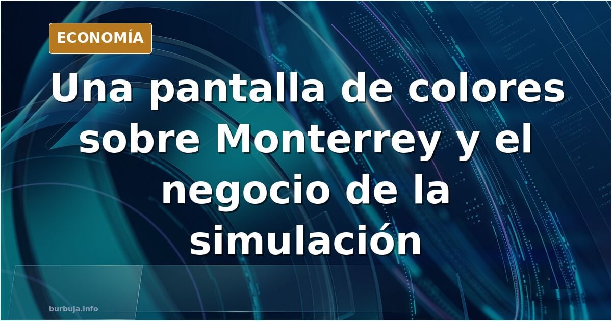 Aparece una EXTRAÑA PANTALLA DE COLORES sobre Monterrey que demuestra que vivimos en una simulación