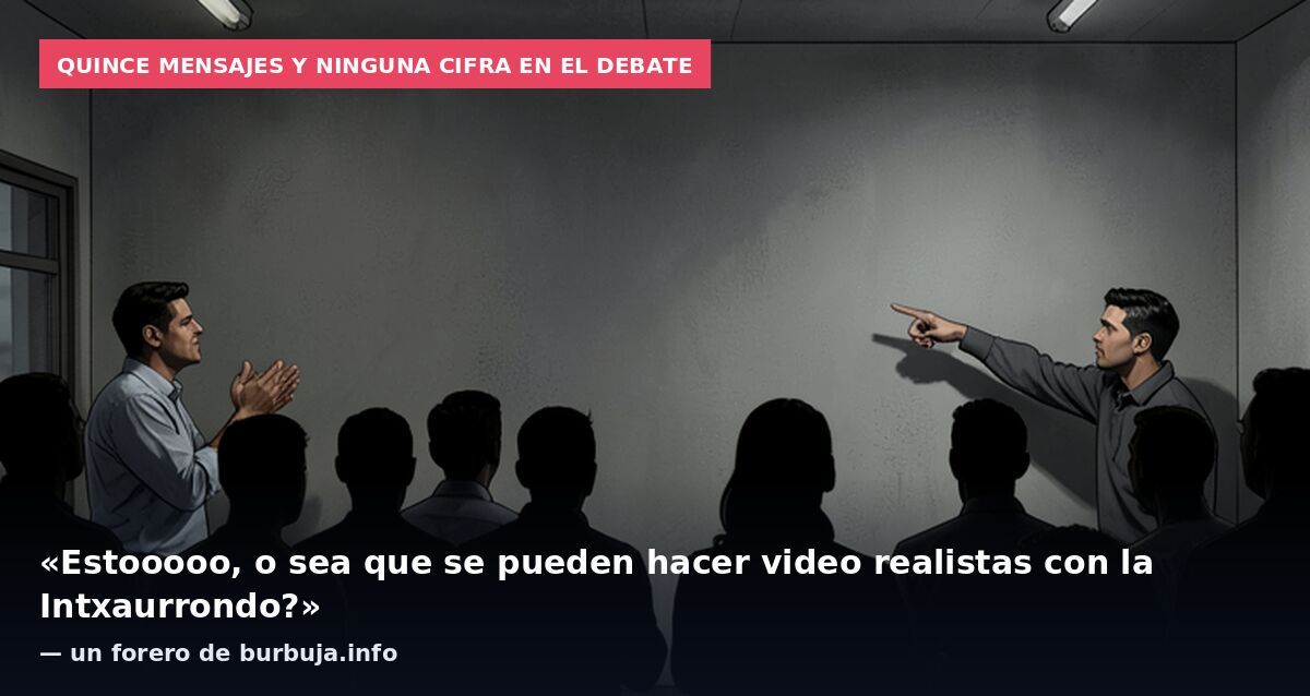 Quince mensajes y ninguna cifra en el debate: «Estooooo, o sea que se pueden hacer video realistas con la Intxaurrondo?» — un forero de burbuja.info