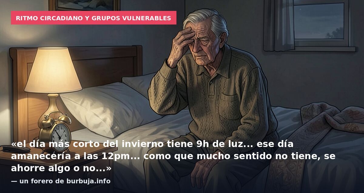 Anochecer a las 18:00h es lo que todos queríamos