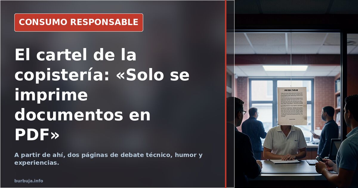 empieza a ser frecuente esto en COPISTERIAS?